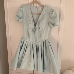 House of CB Powder Blue Corset Dress